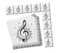 NIYANGLE 40piezas Toallas de Papel Cuadradas Servilletas de Papel Decorativas Notas Musicales Servilletas para Fiesta Suministros para Fiestas para Invitados