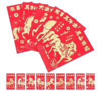 NIYANGLE 48 Piezas Envelopes Year Traditional Chinese Lucky Money Packets For Spring Festival Horse Year Spacious Paper Hongbao For Family And Business Gifting