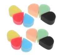 NIYANGLE 48 Piezas Esponjas para Pintura Facial Esponjas de Alta Densidad Forma de Aplicadores Reutilizables para Corporal Creativo Superficie No Absorbente Fáciles de Limpiar Colores