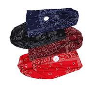 NIYANGLE 4piezas Diadema Antiestrangulamiento Con Botones Para Diadema Tipo Pañuelo Pelo Accesorios Cabello De Enfermera Color Assorted Para Diario