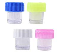 NIYANGLE 4piezas Limpiador de Lentes de Contacto Caja de Limpieza Estuche para Limpieza Manual Herramienta para Limpiar Lentillas de Uso Diario