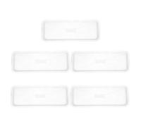 NIYANGLE 5 Piezas Bandeja de Goteo para Plantas Rectangular de PP Blanco | Colecta Exceso de Agua, Protege contra Fugas, Superficie Lisa, para Jardín y Macetas