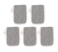 NIYANGLE 5 piezas Jabón de Algodón y Lino Bolsa Espumante para Baño y Ducha Exfoliante Suave Compatible con Jabones Artesanales y Productos de Limpieza Corporal