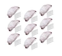 NIYANGLE 50piezas Redecillas Cabello De Micro Nailon Invisibles Malla Elástica Para Moños De Ballet Accesorios De Moda Para Mujeres y Niñas Horquillas Forma Color Paquete Suelto