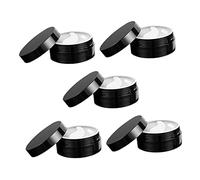 NIYANGLE 5piezas Caja De Embalaje Para Mascarilla Para Ojos Tarro Cosmético Estuches Dispensadores Para Regalos De Cosméticos De Mujer Negro Almohadilla De Mano