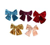 NIYANGLE 5piezas Diademas De Moño Para Mujeres Accesorios De Cabello Creativos Clips De Pelo Para Bodas y Fiestas Color Aleatorio