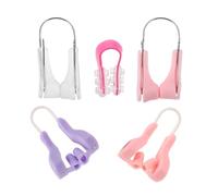 NIYANGLE 5piezas Pinza Nariz Invisible Moldeadora Corrector de Nariz Transpirable para Hombres y Mujeres Pinza para Dormir