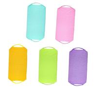 NIYANGLE 5piezas Toalla de Baño Exfoliante Corporal para Ducha y Espalda con Cinturón Fregador de Espalda Luffa Estropajo para Quitar la Suciedad Piel Muerta