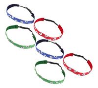 NIYANGLE 6 Diademas Deportivas Elásticas Antideslizantes para Mujer y Hombre, Bandas Sudor para Entrenamiento, Yoga y Fútbol, Colores Rojo, Verde y Azul, Suaves y Absorbentes