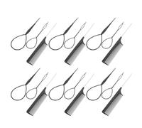 NIYANGLE 6 Juegos Herramienta para Peinar Cabello en Negro Aguja para Trenzas, Material Plástico y Metal, Portátil para Uso en Casa y Viajes, Evita Enredos y Reduce Quiebre