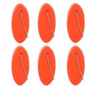 NIYANGLE 6 Llaveros Flotantes Colgante de Tabla de Surf, Diseño Ovalado Resistente, Función de Flotación Segura para Deportes Acuáticos, Ideales para Navegación y Actividades al Aire Libre