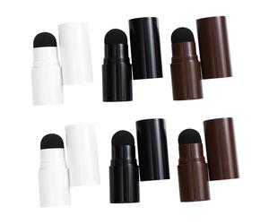 NIYANGLE 6 Piezas Aplicadores De Fibras Capilares Polvos Para Cejas y Cosméticos Para Mujer Aplicadores De Maquillaje Polvo Para Cejas Para Mujer