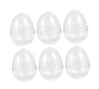 NIYANGLE 6 Piezas Bola Rellenable Adornos De De Pascua Bolas De Adorno Rellenables Adornos Rellenables Huevo Relleno De Pascua Decoración En Forma De Huevo Tarro De Las Galletas Niño