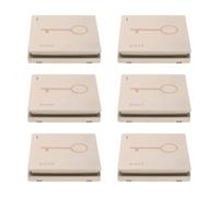 NIYANGLE 6 Piezas Botón de Salida Automático con Reinicio Tipo para Control de Acceso y Liberación de Puertas Oficinas y Hogares Reemplazo Seguro y Resistente para Sistemas de Entrada