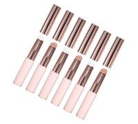 NIYANGLE 6 Piezas Brochas de Silicona para Labios con Tapa Aplicadores Reutilizables para Lápiz Labial Brillo o Bálsamo Herramientas Portátiles para Maquillaje Femenino Diseño Compacto y