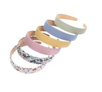 NIYANGLE 6 Piezas Cinta para Cabello de Mujer Diademas Retro Versátiles Anchos Adornos Chic Único para Amigas y Parejas Color Aleatorio