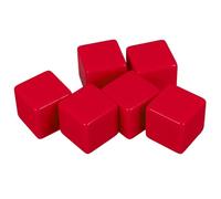 NIYANGLE 6 Piezas Dados Grandes de Plástico Acrílico para Juegos de Mesa y Bricolaje, Cubos de Enseñanza Versátiles Tamaño Amigable Decoración del Hogar
