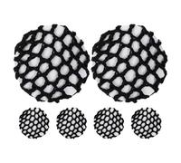 NIYANGLE 6 piezas de redecilla elástica para moño, estilo crochet, para hacer moños. Ideales para niñas, peinados recogidos y como accesorios de estilismo.