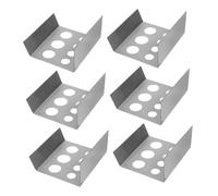 NIYANGLE 6 Piezas Estante De Color Del Soporte Para Colores Soporte De Botellero De Tinta Pigmentada Portavasos De Tinta Acero Inoxidable Plata