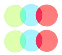 NIYANGLE 6 Piezas Filtros de Color para Enseñanza Láminas de Película Plástica Duraderas y Translúcidas Tableros Ópticos para Instrumentos Físicos con Colores Rojo Verde y Azul Fácil