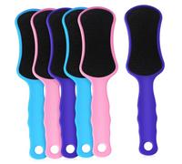 NIYANGLE 6 Piezas Lima De Pies De Doble Cara Herramientas De Pedicura Para Limas De Pies Removedor Exfoliante Piel Muerta Fregador De Pies De Doble Cara Papel De Lija Limpiador Mano