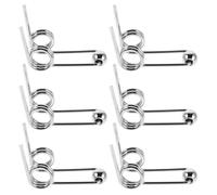 NIYANGLE 6 Piezas Resorte para Varilla de Rizador, Resortes Metálicos para Rizar el Cabello, Plata, 30mm, Compatible Rizadores de Cabello Eléctricos, Resistencia al Calor, Instalación