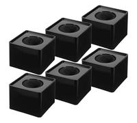 NIYANGLE 6 Piezas Soporte Identificador Micrófono Portátil Duradero para Conferencias Prensa Estudio