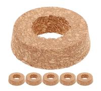 NIYANGLE 6 Piezas Tapones de Corcho para Florero Hidropónico de Vidrio Transparente con Tapas de Madera para Maceteros Huecos Accesorios para Propagación y Decoración de Jardines