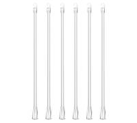 NIYANGLE 6 Piezas Varilla Transparente Accesorio de Repuesto con Gancho y Agarre, de PP Resistente Adecuado para Persianas, para Cortinas y Estores Bricolaje Hogar
