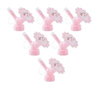 NIYANGLE 6 Rociadores de Botella para Flores Diseño Creativo Rosa, Plástico Ligero y Nebulización Suave para Riego en Jardinería