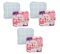 NIYANGLE 6 Uds Bolsa De Almacenamiento De Servilletas Cartera Para Chica Adolescente Bolso De Viaje Organizador De Tampones Bolsa De Período Al Aire Bolsa De Almohadilla De Período