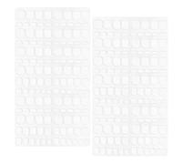NIYANGLE 60 Hojas de Pegatinas para Uñas Postizas Adhesivo Gelatinoso de Doble Cara, Fáciles de Aplicar, Ideales para Cambios Frecuentes y Noches Glamorosas