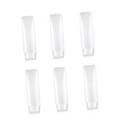 NIYANGLE 6piezas Botellas De Viaje De Recipientes Flexibles Dispensadores De Jabón Contenedores De Lociones Para Cosméticos y Prueba De Fugas Reutilizables y Fáciles De Limpiar