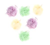 NIYANGLE 6piezas Esponjas De Baño De Malla Para Ducha Accesorios De Cuidado Piel Para Limpiar y Masajear Cuerpo