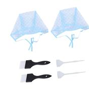 NIYANGLE 6piezas Gorro Para Teñir El Cabello Kit Teñir Pincel Herramienta Color Cinta Aguja Gancho Fácil
