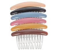 NIYANGLE 6piezas Ligera y Duradera Peine De Dientes Anchos Para Mujeres Accesorio De Moda Para Bodas Fiestas
