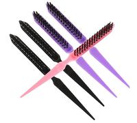 NIYANGLE 6piezas Peine Plegable Portátil para Cabello Liso y Rizado Peine de Viaje de Doble Uso para Salón de Peluquería o Bolsillo Color Aleatorio