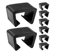 NIYANGLE 8 Abrazaderas para Sillas de Mimbre de Ratán Abs, Clips de Sujeción para Muebles de Patio Exteriores, Sujetadores para Sofá Jardín, Clips para Muebles Terraza 4.3cm y 5.25cm