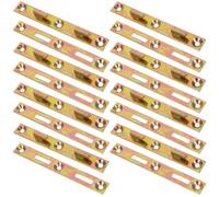 NIYANGLE 8 Juegos de Soportes de Hierro para Barandillas de Cama, Herrajes Resistentes de 125 Mm para Marcos de Madera y Metal, Sistema de Conexión Silencioso y Compatible para