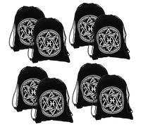 NIYANGLE 8 Piezas Bolsa Con Cordón Bolsa De Cartas Del Tarot Carta Del Tarot Mochila De Cuerdas Bolsas De Joyería Mochilas De Cuerdas Bolsa De Bolsa De Almacenamiento Franela Joyas