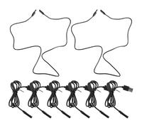 NIYANGLE 8 Piezas Cable de Carga USB para Recortadora de Barba y Máquina de Afeitar Eléctrica, Portátil y Resistente, con Conectores de Plástico y Metal, Adecuado para Uso en Casa y