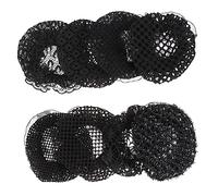 NIYANGLE 8 Piezas Redecillas de Invisibles Elásticas para Mujeres de Malla para Moños de Bailarina Accesorios de Danza Ajustables y Transpirables