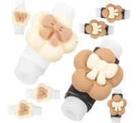 NIYANGLE 8piezas De Cable De Diseño De Cartoon Cubiertas Adorables para Cargadores y Auriculares Previene Doblados y Rupturas Compatible Dispositivos Móviles