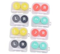 NIYANGLE 8piezas Estuche De Lentes De Contacto Portátil Accesorios Kit De Viaje De Organizador De Lentes De Contacto Color Aleatorio Ligero y Práctico para Uso Diario