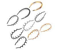 NIYANGLE 9 piezas Diadema Ondulada Antideslizante con Dientes Plástico para Maquillaje Cuidado Facial y Unisex para Tipo de Cabello