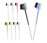 NIYANGLE 9 Piezas Dual Head Eyebrow Brush And Comb Lightweight Portable Lash Curl Brushes For Precise Brow Powder Application And Lash Separation Suitable For All Brow Shapes