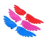 NIYANGLE Accesorios de Decoración para Patines Alas Pequeñas de Pvc, 6 Piezas Coloridas y Fáciles de Llevar, Ideales para Patines y Zapatos en Interiores y Exteriores
