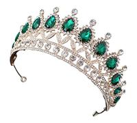 NIYANGLE Accesorios el Cabello Tiara de Gemas para Niñas Tocado de Boda para Ceremonias de Princesa Sofía