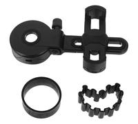 NIYANGLE Adaptador de Teléfono para Telescopio, Soporte Ajustable Negro | Plástico Portátil, Montaje Rápido sin Pulsar Botones, para Camping y Sesiones de Club Astronómico