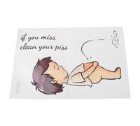 NIYANGLE Adhesivo para Tapa de Inodoro Frase Divertida 2 Piezas 20X30 CM Pegatina Autoadhesiva para Baño Infantil Decorativa y Práctica para Entrenamiento para Ir al Baño